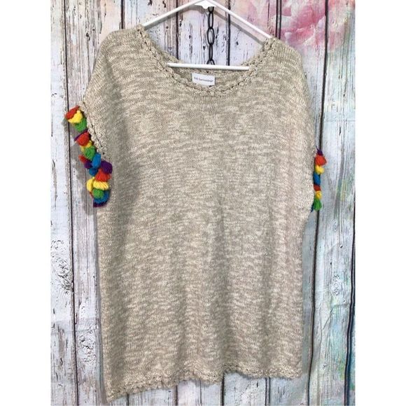 Soft Surroundings Size Small Sweater Tassel Sleeves 🌸🌺 - Picture 11 of 12